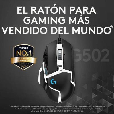 Ratón Gaming Logitech G502 Hero Special Edition/ Hasta 25600 DPI