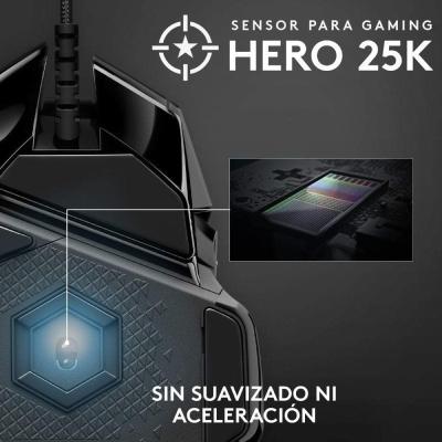 Ratón Gaming Logitech G502 Hero Special Edition/ Hasta 25600 DPI