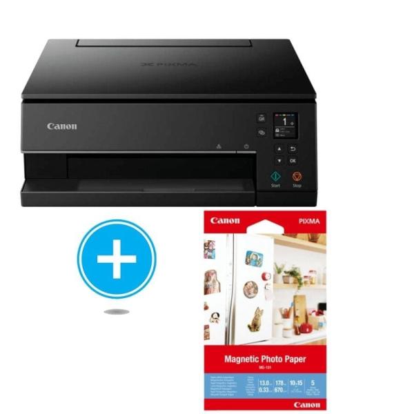 MULTIFUNCIÓN CANON WIFI PIXMA TS6350 - 15/10IPM - DUPLEX - SCAN 1200*2400 - USB - PANTALLA OLED - 5 CARTUCHOS PGI-580PGBK/CLI-58