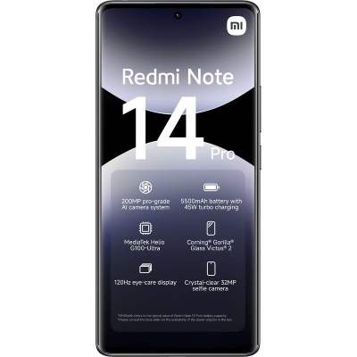 Smartphone Xiaomi Redmi Note 14 Pro 8GB/ 256GB/ '/ Negro