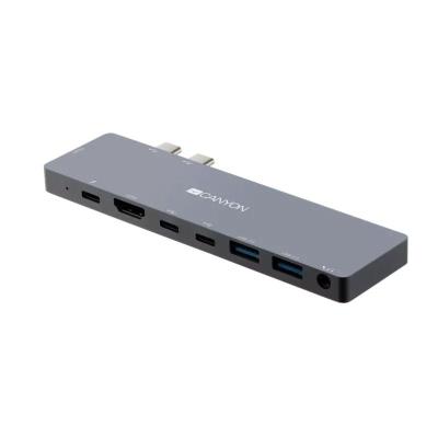 Docking USB Tipo-C para MacBook Canyon CNS-TDS08DG/ 2xUSB/