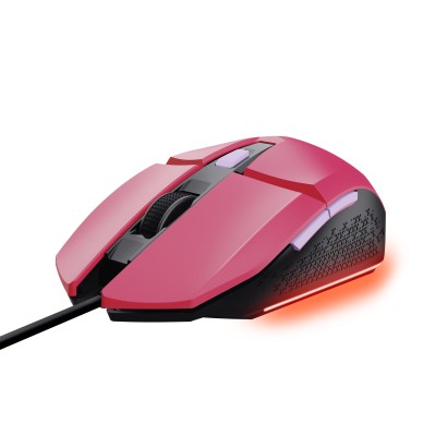 Ratón Gaming Trust Gaming GXT 109 Felox/ Hasta 6400 DPI/ Rosa