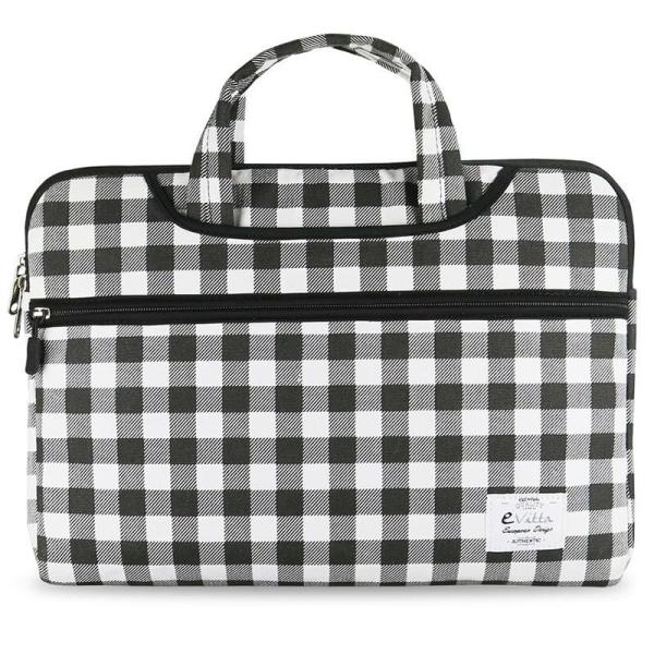 Funda E-vitta Chequered para Portátiles hasta 13.3'/ Blanca/ Negra