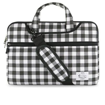 Funda E-vitta Chequered para Portátiles hasta 13.3'/ Blanca/