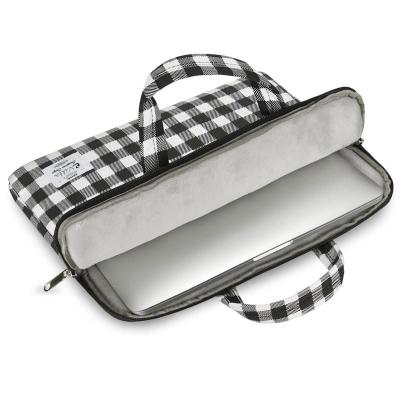 Funda E-vitta Chequered para Portátiles hasta 13.3'/ Blanca/