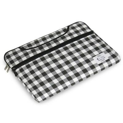 Funda E-vitta Chequered para Portátiles hasta 13.3'/ Blanca/