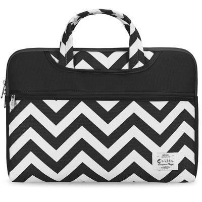 Funda E-vitta Chevron para Portátiles hasta 15.6'/ Blanco/ Negro