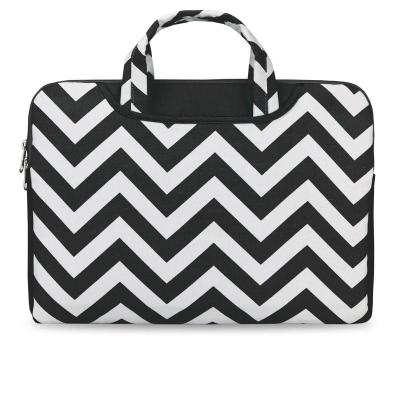 Funda E-vitta Chevron para Portátiles hasta 15.6'/ Blanco/ Negro