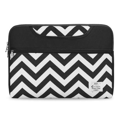 Funda E-vitta Chevron para Portátiles hasta 15.6'/ Blanco/ Negro