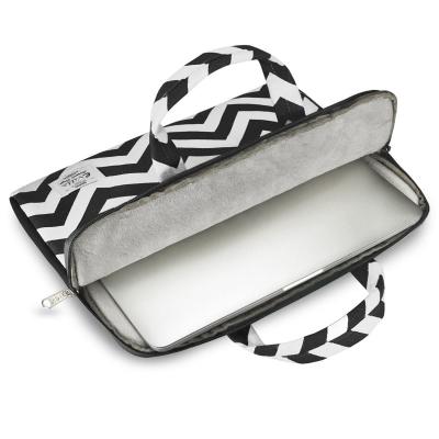 Funda E-vitta Chevron para Portátiles hasta 15.6'/ Blanco/ Negro