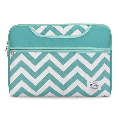 FUNDA E-VITTA CHEVRON TURQUESA - PARA PORTÁTILES HASTA