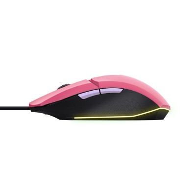 Ratón Gaming Trust Gaming GXT 109 Felox/ Hasta 6400 DPI/ Rosa