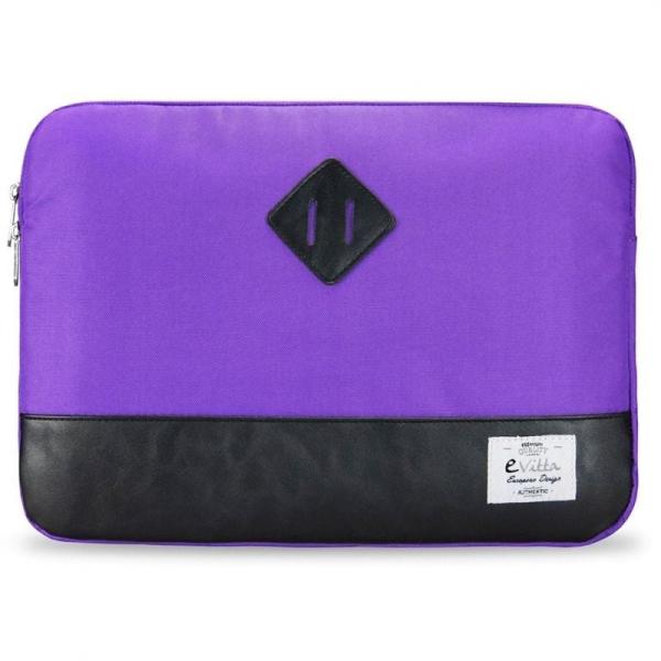 FUNDA E-VITTA HERITAGE PURPLE - PARA PORTÁTILES HASTA 13.3'-14'/ 33.7-35.5 CM - RELLENO DE ESPUMA DE POLIESTER - INTERIOR AFELPA