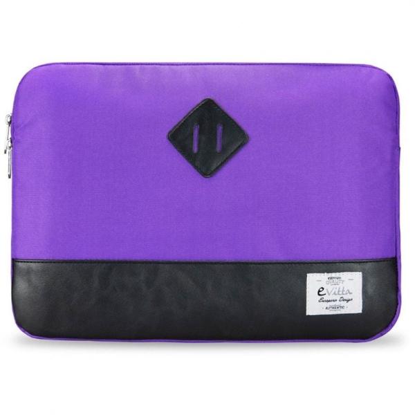 FUNDA E-VITTA HERITAGE PURPLE - PARA PORTÁTILES HASTA 15.4'-16'/ 39.1-40.6 CM - RELLENO DE ESPUMA DE POLIESTER - INTERIOR AFELPA