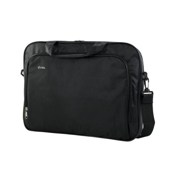 MALETÍN E-VITTA ESSENTIALS NEGRO - PARA PORTÁTILES 15.4'-16'/39.1-40.64CM - 2 COMPARTIMENTOS - BOLSILLO EXTERIOR - INTERIOR ACOL