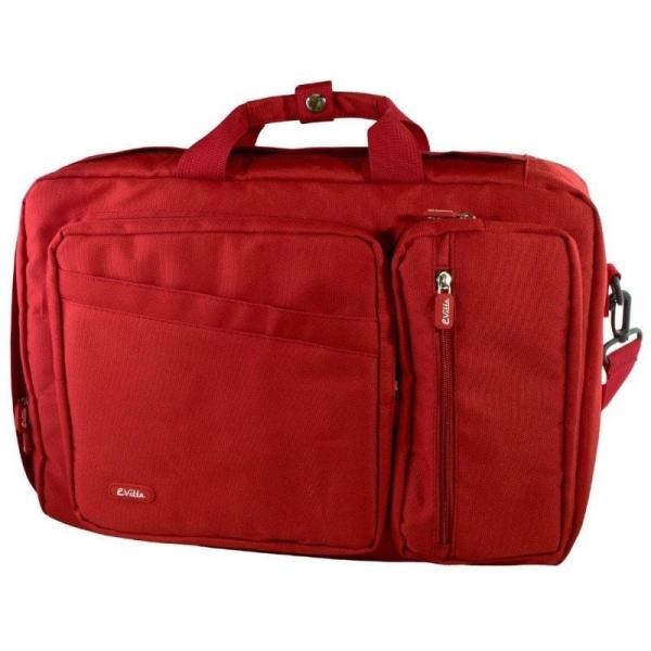 MALETÍN E-VITTA VERSATILE ROJO - PARA PORTÁTILES 15.4'-16'/39.1-40.6CM - INTERIOR ACOLCHADO - CONVERTIBLE MOCHILA - CORREA DE HO