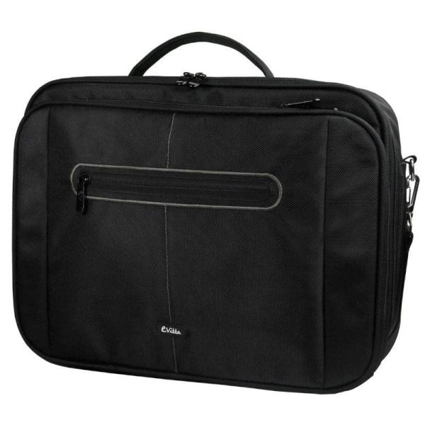 MALETÍN E-VITTA CLAMSHELL NEGRO - PARA PORTÁTILES 15.4'-16'/39.1-40.6CM - INTERIOR ACOLCHADO - AMPLIO COMPARTIMENTO FRONTAL - CO