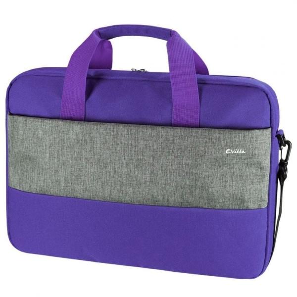 MALETÍN E-VITTA MASTER PURPLE - PARA PORTÁTILES HASTA 15.4'-16'/ 39.1-40.6 CM - INTERIOR ACOLCHADO - BOLSILLO EXTERIOR - CORREA 