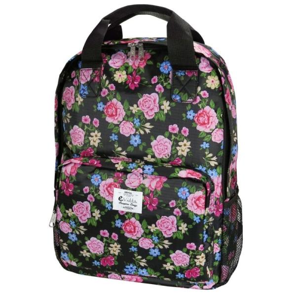 MOCHILA E-VITTA STYLE ROSES - PARA PORTÁTILES HASTA 15,4'-16'/39.11-40.64CM - INTERIOR ACOLCHADO - 2 COMPARTIMENTOS + 2 BOLSILLO