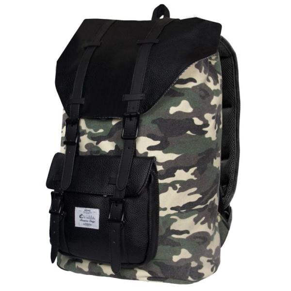 MOCHILA E-VITTA TOURISTER CAMO - PARA PORTÁTILES HASTA 15,4'-16'/39.11-40.64CM - PANEL TRASERO ACOLCHADO - CIERRE SUPERIOR CON C