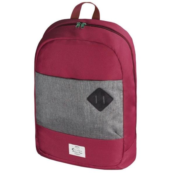 MOCHILA E-VITTA MASTER ROJO - PARA PORTÁTILES HASTA 15.4'-16'/39.1-40.64CM - 1 COMPARTIMENTO - TIRANTES ACOLCHADOS Y AJUSTABLES 