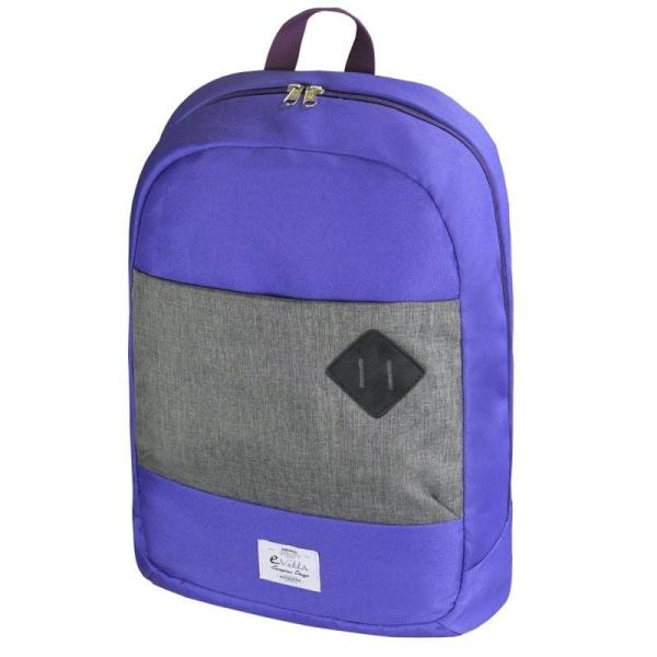 MOCHILA E-VITTA MASTER MORADA - PARA PORTÁTILES HASTA 15.4'-16'/39.1-40.64CM - 1 COMPARTIMENTO - TIRANTES ACOLCHADOS Y AJUSTABLE