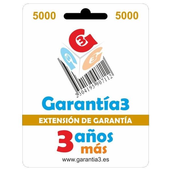 Extensión de Garantía 3 Años Más hasta 5000¤ PVP para Productos Electrónicos