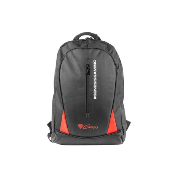 MOCHILA GÉNESIS PALLAD 100 BLACK - CAPACIDAD 15 LITROS - PARA PORTÁTILES HASTA 15.6'/39.6CM - 1 COMPARTIMENTO - PARTE TRASERA VE