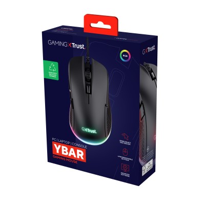 Ratón Gaming Trust Gaming GXT 922 YBAR/ Hasta 7200 DPI