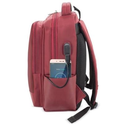 Mochila Pierre Delone G-199 Astoria Burdeos para Portátiles