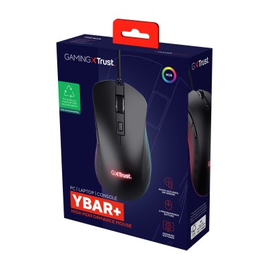 Ratón Gaming Trust Gaming GXT 924 YBAR+/ Hasta 25600 DPI