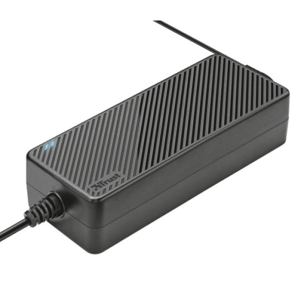 CARGADOR UNIVERSAL DE CORRIENTE TRUST PLUG & GO 120W - ENTRADA 100-240 VCA - SALIDA MAX 6.15A - PLUG AND PLAY - 7 CONECTORES