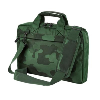 MALETÍN TRUST BARI VERDE CAMUFLAJE - PARA PORTÁTILES HASTA