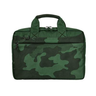 MALETÍN TRUST BARI VERDE CAMUFLAJE - PARA PORTÁTILES HASTA