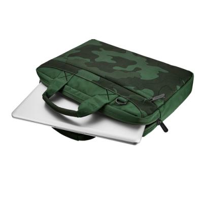 MALETÍN TRUST BARI VERDE CAMUFLAJE - PARA PORTÁTILES HASTA