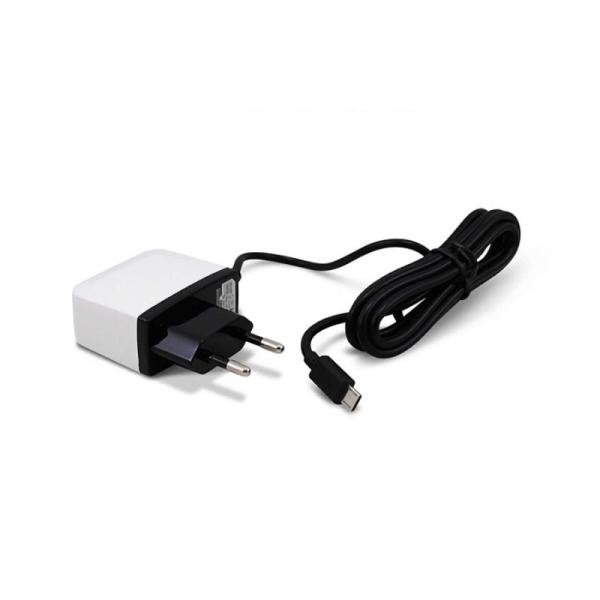 CARGADOR DE PARED 3GO ALMUSB2 - CONECTOR MICROUSB - 5V - 2A - CABLE 1.4M - BLANCO CON CABLE NEGRO