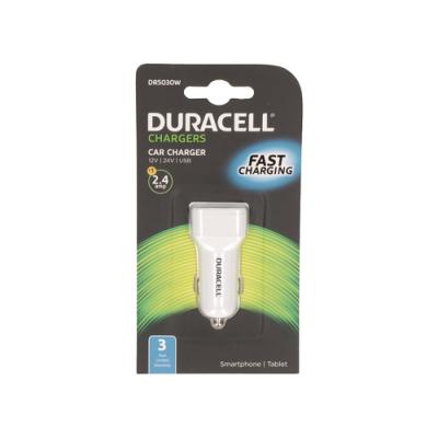 Cargador de Coche Duracell DR5030W/ 1xUSB/ 2.4A