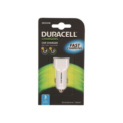 Cargador de Coche Duracell DR5035W/ 2xUSB/ 2.4A