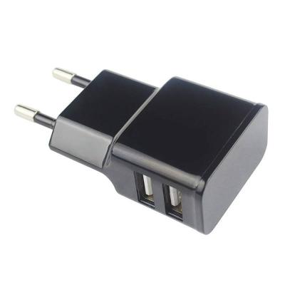 CARGADOR DE PARED GRAB'N GO GNG-102 NEGRO - 2*USB - 5V / 2.4A