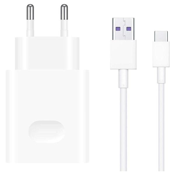 CARGADOR DE PARED HUAWEI SÚPER CHARGE 55030369 - 5V/2A / 9V/2A / 10V/4A - CABLE USB TIPO-C