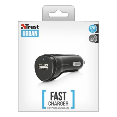 CARGADOR DE COCHE INTELIGENTE TRUST 21711 - USB - DETECTA Y