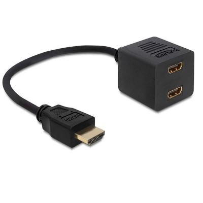 ADAPTADOR DELOCK HDMI MACHO A 2X HDMI HEMBRA - ALTA VELOCIDAD