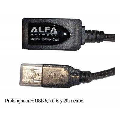 ALARGADOR USB ALFA NETWORK AUSBC-20M - CONECTORES MACHO-HEMBRA