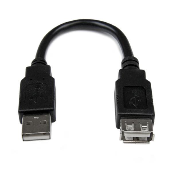 CABLE ALARGADOR USB STARTECH USBEXTAA6IN - CONECTORES USB MACHO A USB HEMBRA - 15CM