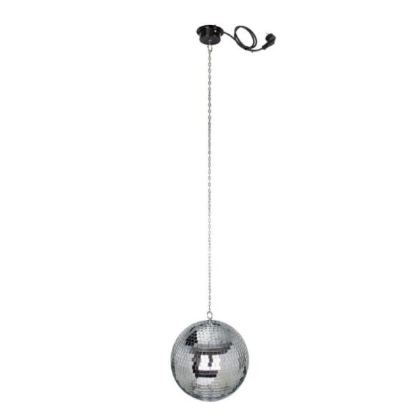 BOLA DE ESPEJOS CON MOTOR FONESTAR MIRROR-30  - VELOCIDAD 1RPM - CADENA 1M - 30CMØ - ESPEJOS 1.2*1.2CM - CABLE SCHUKO