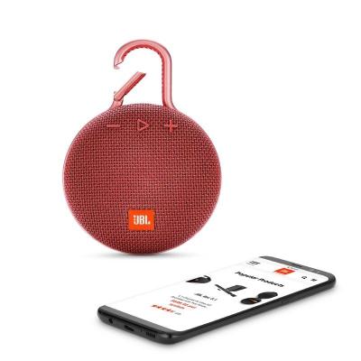 Altavoz con Bluetooth JBL Clip 3/ 3.3W/ 1.0/ Rojo