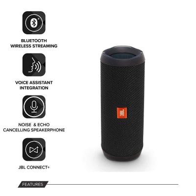 ALTAVOZ BLUETOOTH JBL FLIP 4 BLACK - 2*8W - IPX7 RESIST. 