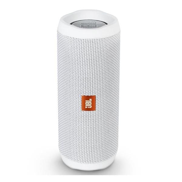 ALTAVOZ INALÁMBRICO JBL FLIP 4 WHITE - 2*8W - BLUETOOTH - IPX7 RESIST. AL AGUA - BATERÍA - ASISTENTE INTEGRADO CON SIRI - FUNC. 