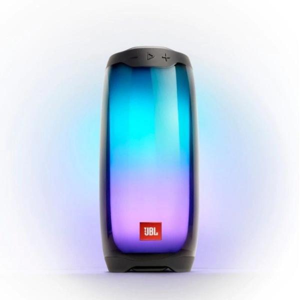 ALTAVOZ BLUETOOTH JBL PULSE 4 BLACK - 20W - WATERPROOF IPX7 - BT 4.2 - SONIDO Y LUZ 360º - BAT. 7260MAH - PARTYBOOST