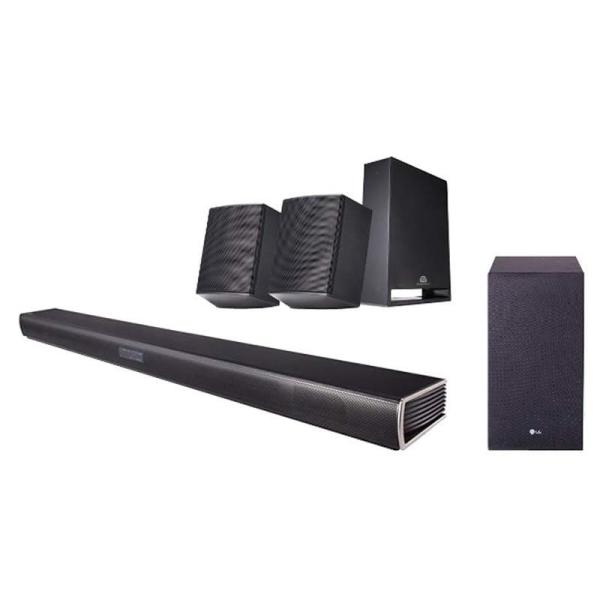 BARRA DE SONIDO INALÁMBRICA LG SJ4R - 300W RMS - SUBWOOFER+2 ALTAVOCES TRASEROS - SONIDO HI-RES - OPTICAL-IN - BLUETOOTH - HDMI 